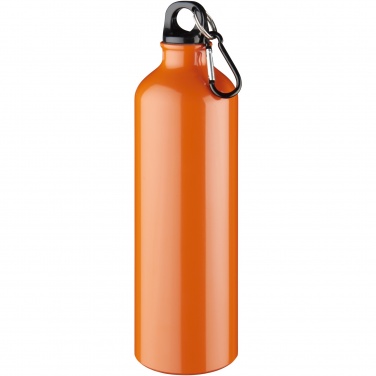 Logo trade promotional item photo of: Oregon 770 ml aluminium water bottle with carabiner
