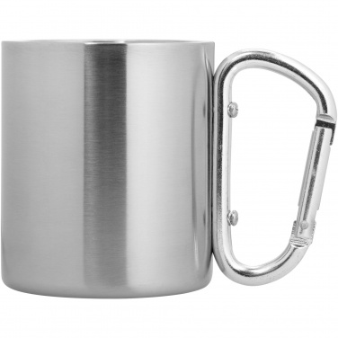 Logo trade business gifts image of: Alps 200 ml insulated mug with carabiner