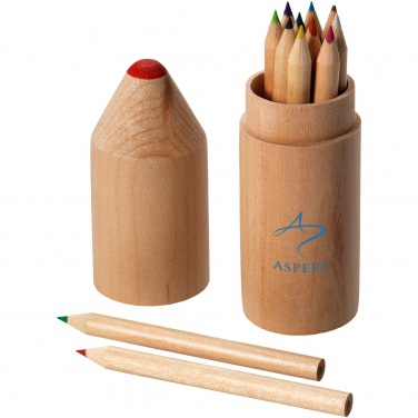 Logotrade advertising product image of: Bossy 12-piece coloured pencil set