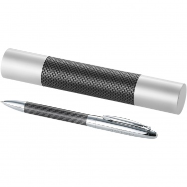 Logo trade promotional merchandise picture of: Winona ballpoint pen with carbon fibre details