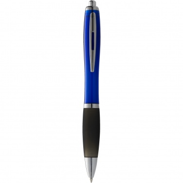 Logo trade promotional merchandise image of: Nash ballpoint pen coloured barrel and black grip