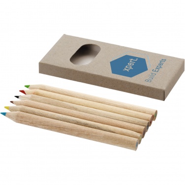 Logotrade promotional item picture of: Ayola 6-piece coloured pencil set