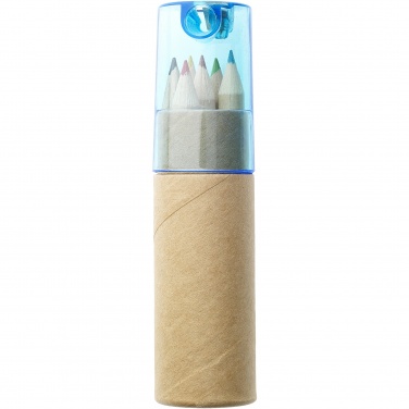 Logo trade promotional merchandise photo of: Kram 6-piece coloured pencil set