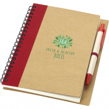 Logotrade promotional item picture of: Priestly recycled notebook with pen
