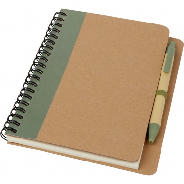 Logo trade promotional giveaways image of: Priestly recycled notebook with pen