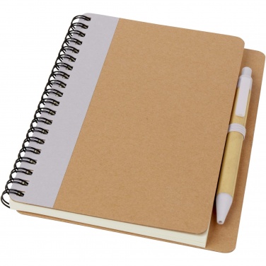 Logo trade advertising products picture of: Priestly recycled notebook with pen