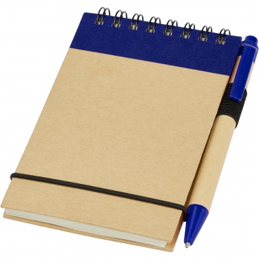 Logo trade promotional gifts picture of: Zuse A7 recycled jotter notepad with pen