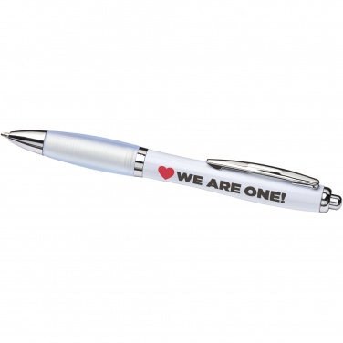 Logo trade business gifts image of: Nash ballpoint pen with coloured barrel and grip