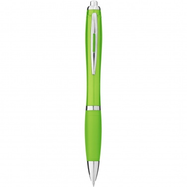 Logo trade promotional gifts image of: Nash ballpoint pen with coloured barrel and grip