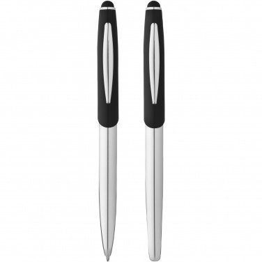 Logotrade advertising product image of: Geneva stylus ballpoint pen and rollerball pen set