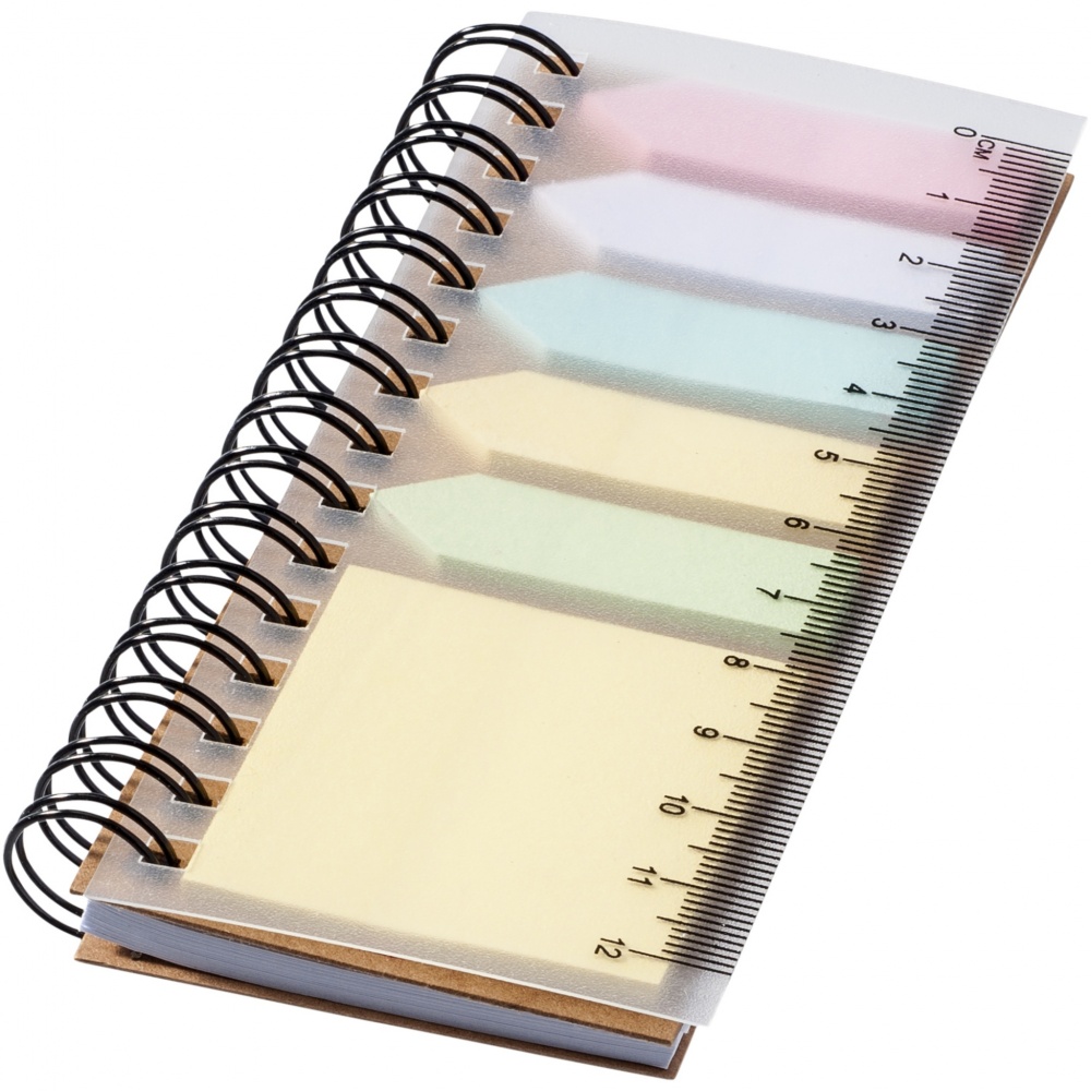 Logotrade advertising product picture of: Spinner spiral notebook with coloured sticky notes