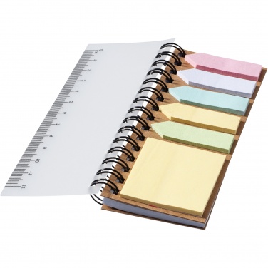 Logotrade promotional products photo of: Spinner spiral notebook with coloured sticky notes