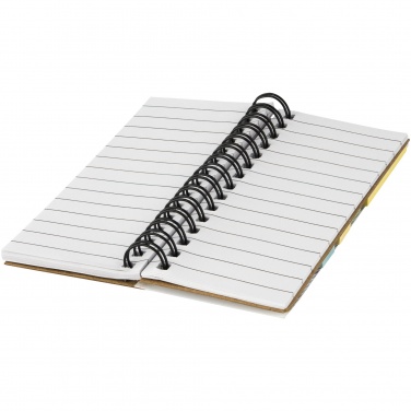 Logo trade promotional products picture of: Spinner spiral notebook with coloured sticky notes