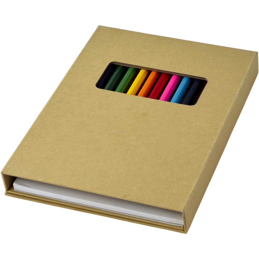 Logotrade business gifts photo of: Pablo colouring set with drawing paper