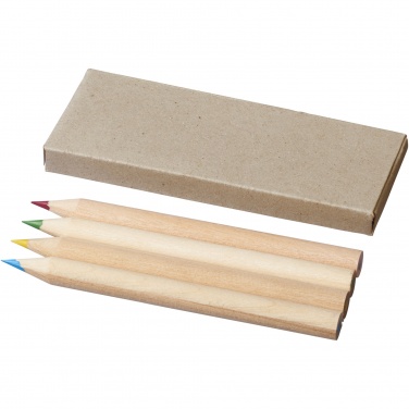 Logotrade advertising products photo of: Tullik 4-piece coloured pencil set