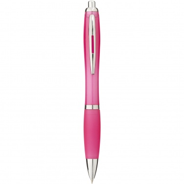 Logo trade promotional merchandise image of: Nash ballpoint pen coloured barrel and grip
