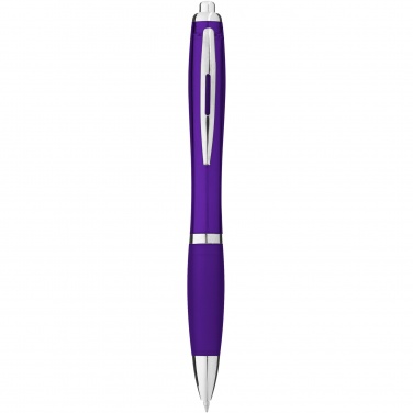 Logo trade promotional gifts picture of: Nash ballpoint pen coloured barrel and grip