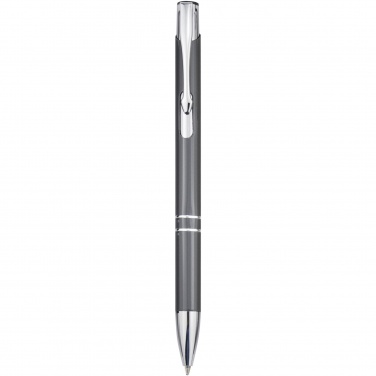 Logo trade promotional items picture of: Moneta aluminium click ballpoint pen (blue ink)