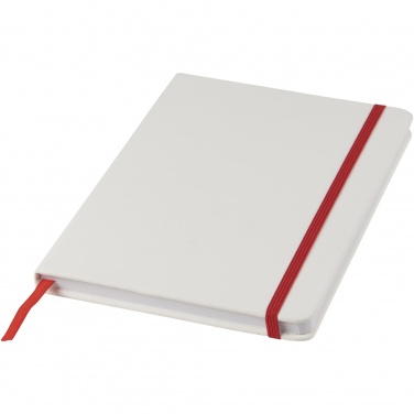 Logotrade business gifts photo of: Spectrum A5 white notebook with coloured strap