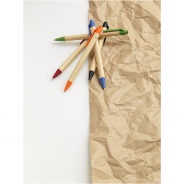 Logotrade promotional product image of: Berk recycled carton and corn plastic ballpoint pen