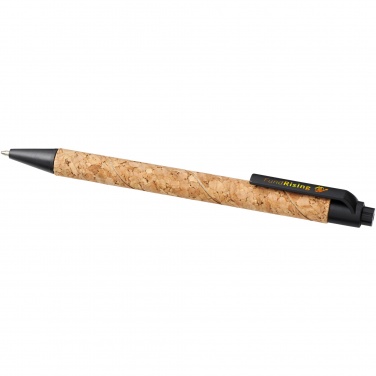Logo trade business gift photo of: Midar cork and wheat straw ballpoint pen