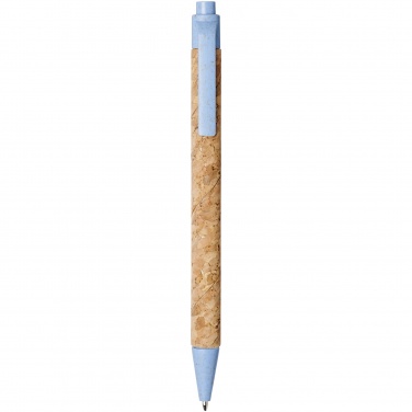 Logo trade business gift photo of: Midar cork and wheat straw ballpoint pen