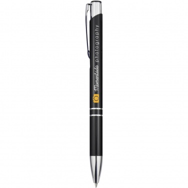 Logotrade promotional giveaways photo of: Moneta aluminium click ballpoint pen (black ink)