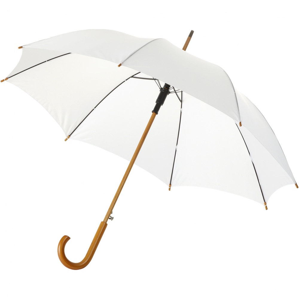 Logo trade promotional gifts picture of: Kyle 23" auto open umbrella wooden shaft and handle