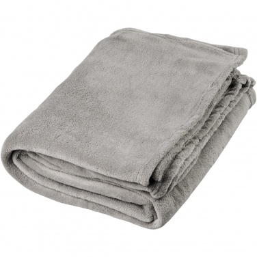 Logo trade corporate gifts picture of: Bay extra soft coral fleece plaid blanket