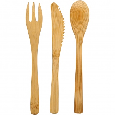 Logo trade advertising products image of: Celuk bamboo cutlery set