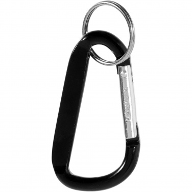 Logo trade promotional giveaways image of: Timor carabiner keychain