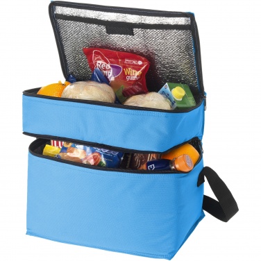 Logo trade promotional items picture of: Oslo 2-zippered compartments cooler bag 13L