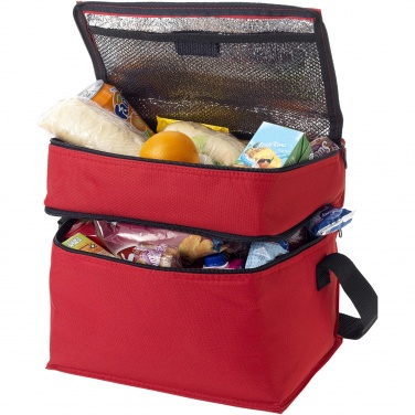 Logo trade business gift photo of: Oslo 2-zippered compartments cooler bag 13L