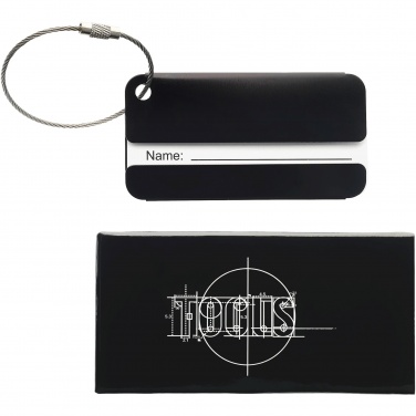 Logo trade promotional merchandise photo of: Discovery luggage tag