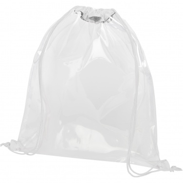Logo trade promotional products image of: Lancaster transparent drawstring bag 5L