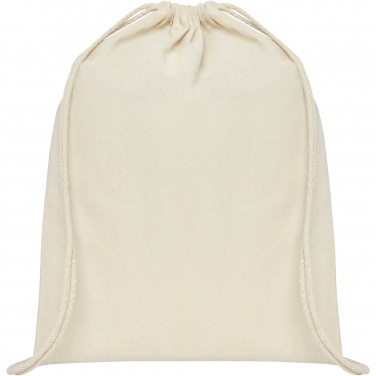 Logo trade business gifts image of: Oregon 100 g/m² cotton drawstring bag 5L