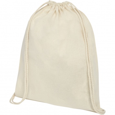 Logotrade business gift image of: Oregon 100 g/m² cotton drawstring bag 5L
