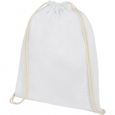 Logotrade promotional giveaway image of: Oregon 100 g/m² cotton drawstring bag 5L