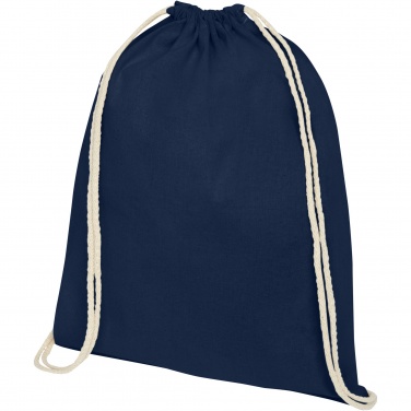 Logotrade promotional gift picture of: Oregon 100 g/m² cotton drawstring bag 5L