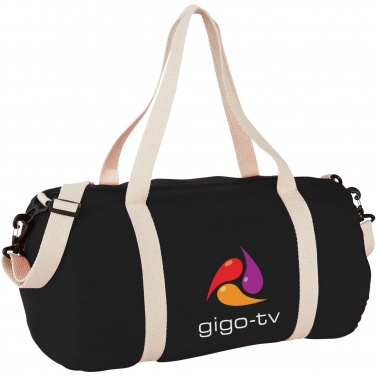 Logo trade promotional item photo of: Cochichuate cotton barrel duffel bag 25L