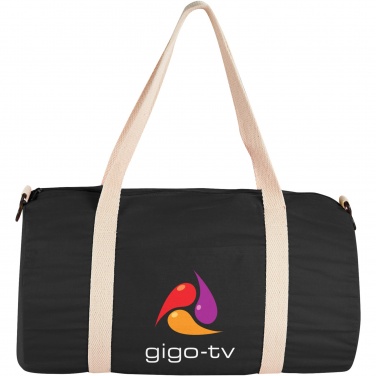 Logotrade business gifts photo of: Cochichuate cotton barrel duffel bag 25L