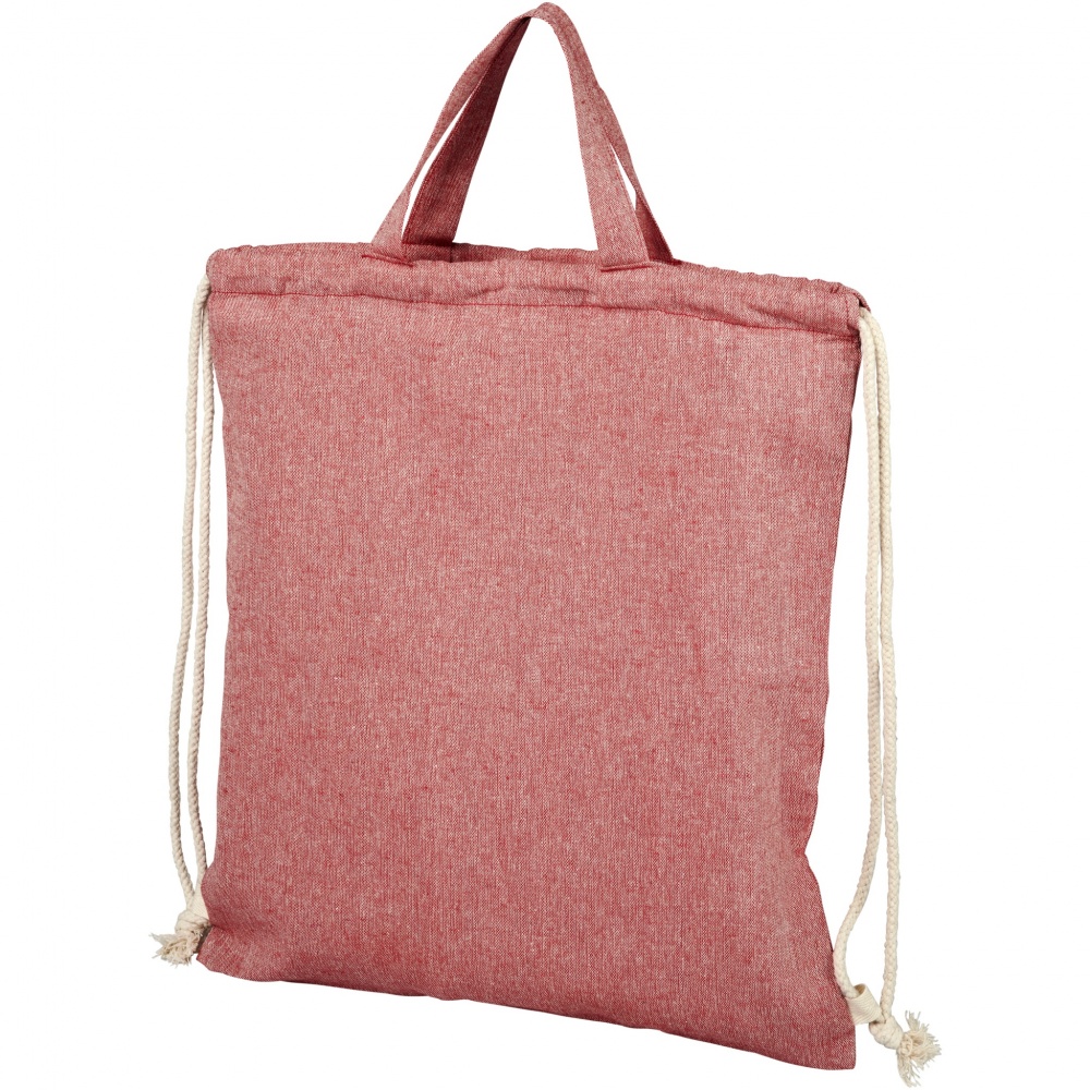 Logo trade promotional gift photo of: Pheebs 150 g/m² recycled drawstring bag 6L