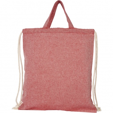 Logo trade business gifts image of: Pheebs 150 g/m² recycled drawstring bag 6L