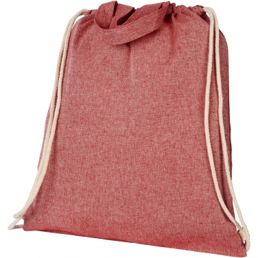Logo trade promotional products image of: Pheebs 150 g/m² recycled drawstring bag 6L