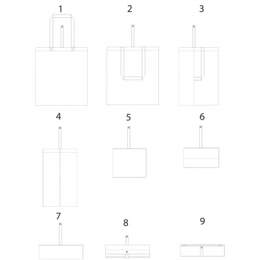 Logotrade advertising product picture of: Nevada 100 g/m² cotton foldable tote bag 7L