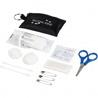 Logo trade promotional merchandise image of: Valdemar 16-piece first aid keyring pouch