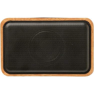 Logo trade promotional giveaways picture of: Wooden 3W speaker with wireless charging pad