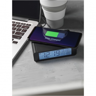 Logo trade promotional giveaways picture of: Seconds 5W wireless charging clock