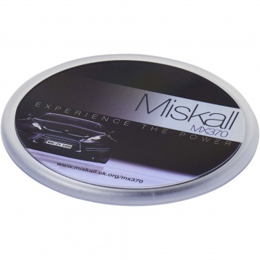 Logo trade promotional gifts image of: Ellison round plastic coaster with paper insert