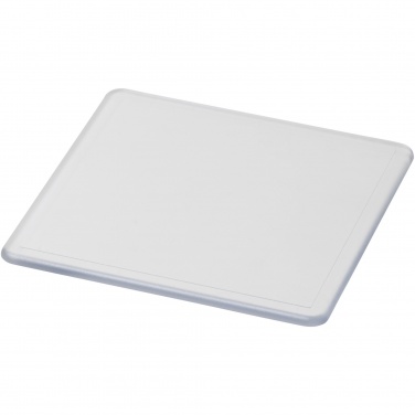 Logo trade promotional giveaways image of: Renzo square plastic coaster
